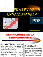 Primera Ley de La Termodinamica