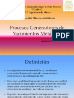 III Procesos Generadores de Yac. Metálicos 2019-II PDF