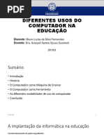 Diferentes Usos Do Computador Na Educação