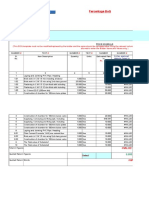 Validate Print Percentage BoQ