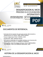 Desgasificación al vacío: Proceso DH o elevación intermitente