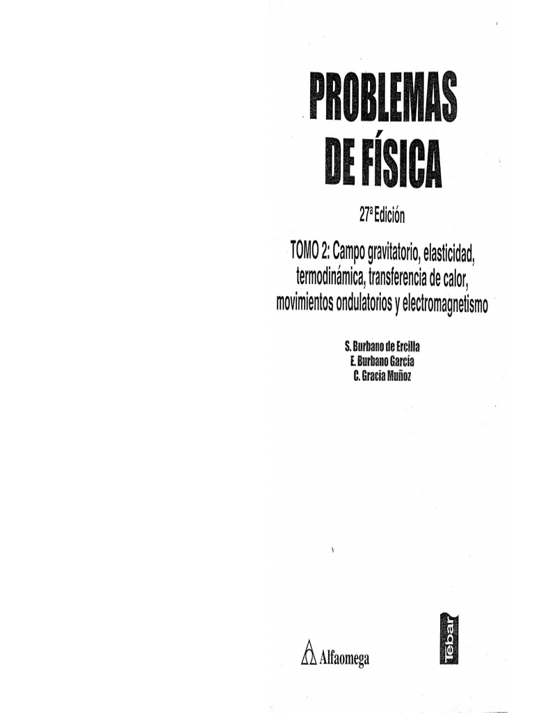 Problemas de Fisica Burbano Gracia 27 Da Edicion PDF | PDF