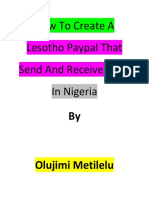 How To Create A Lesotho Paypal