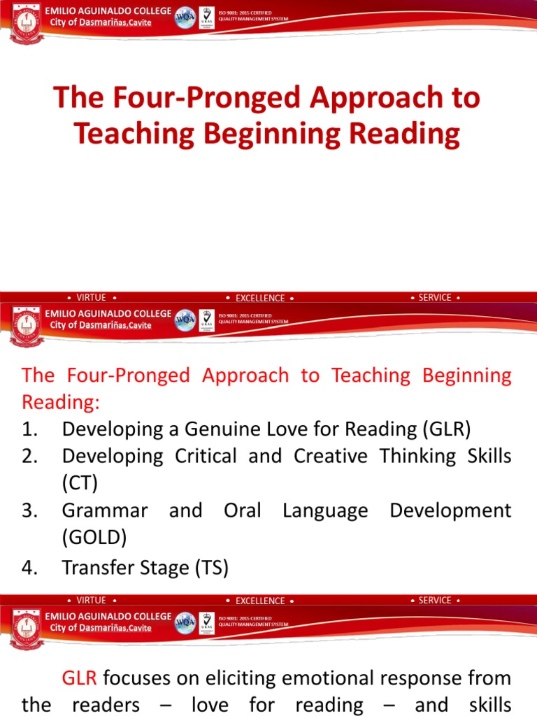 Four-Pronged Approach to Reading Instruction | PDF | Reading ...