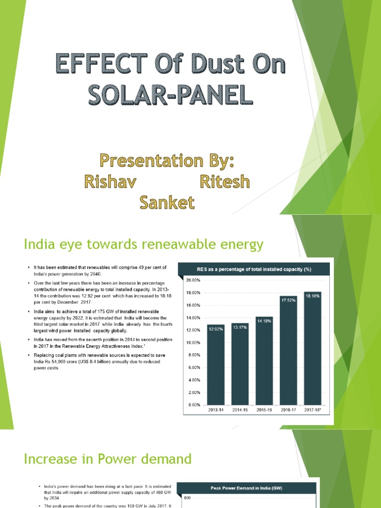 Effect of Dust On Solar Cell | PDF | Solar Energy | Solar Cell