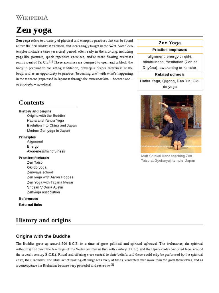 Zen Yoga | PDF | Zen | Nondualism