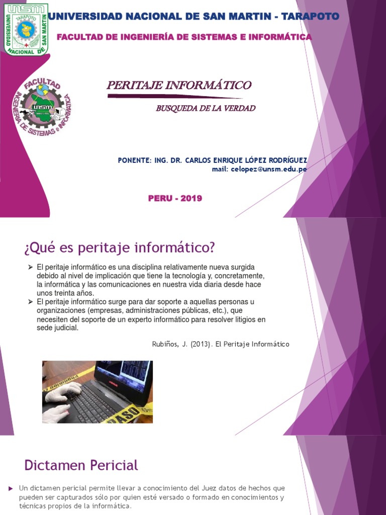 Peritaje Informático: Proceso y Ejemplo | PDF | Archivo de computadora ...