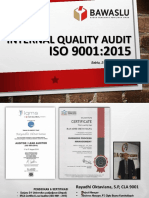 Internal Audit 9001 2015 Rev 0