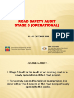 ROAD SAFETY AUDIT STAGE 5 (OPERATIONAL