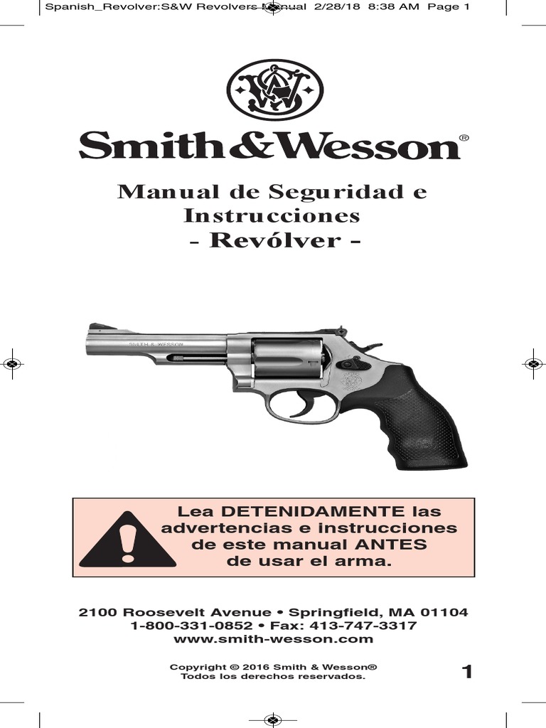 Spanish Manual Smith and Wesson | PDF | Revólver | Munición