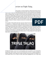 An Overview on Triple Talaq