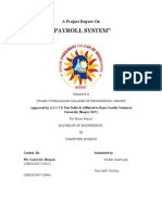 "Payroll System": A Project Report On