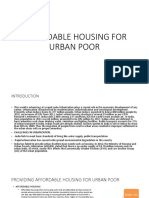 Affordable Housing For Urban Poor