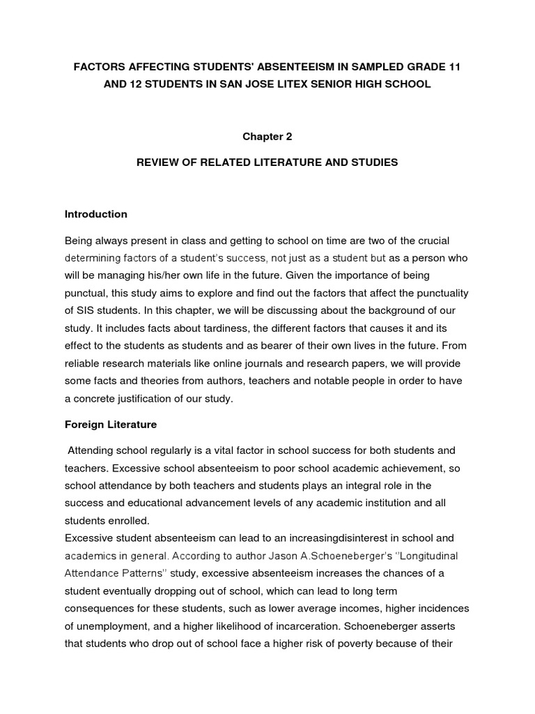 sample research paper chapter 2