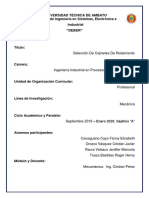 Selección de rodamientos