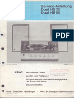 Dual HS 35 HS 50 Service Manual