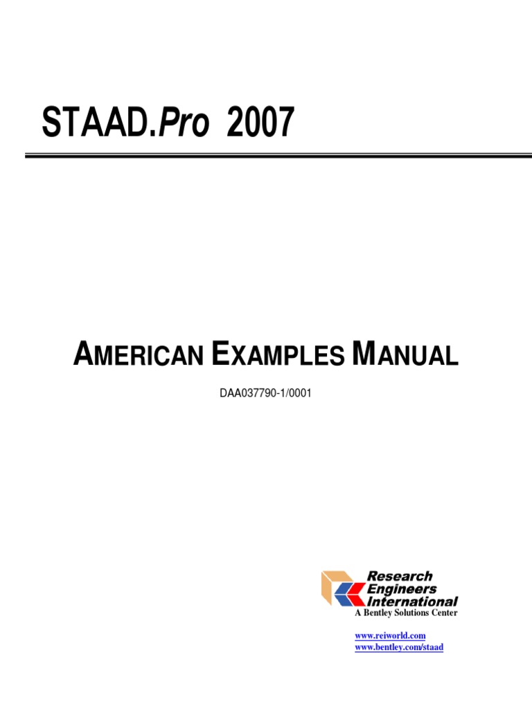 Staad Pro Examples PDF | PDF