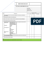 Inspection Electrical Storage Check List