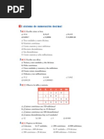 Matematicas Resueltos (Soluciones) Numeros Décimales 1º ESO 2 Parte