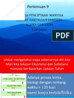 m1.9 Analisa Penciptaan Manusia Di Lihat Dari Sudut Pandang Agama Dan Sains (Lanjutan) - Cma