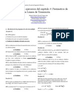 Resolución de ejercicios de parámetros de líneas de transmisión