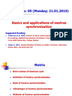 Lecture-05 Synchronization of Oestrus