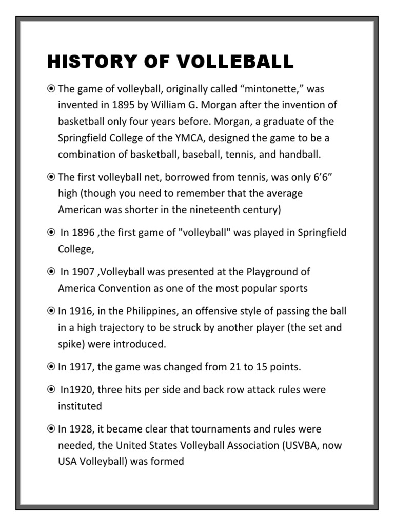 Volleyball PDF Volleyball Games Of Physical Skill