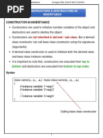 Constructor in Inheritance PDF