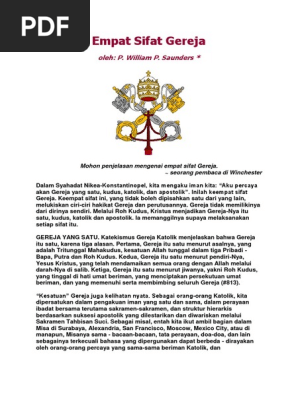 Empat Sifat Gereja Pdf