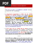 Doctrine of State Immunity