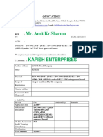 Quotation Kapishenterprise 3STANDARDS PDF