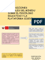 Disposiciones Actuales Del MINEDU Sobre El Psicologo Educativo y La Plataforma SISEVE-1 (1)