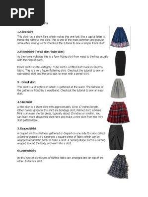 Different Types of Skirts