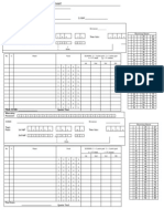 Basketball Score Sheet