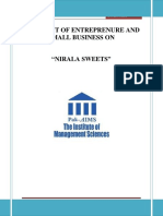 Niralasweetsfinalprojectreport 130607002146 Phpapp01 PDF
