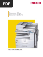 Ricoh Aficio MP 2000 | PDF | Fax | Image Scanner