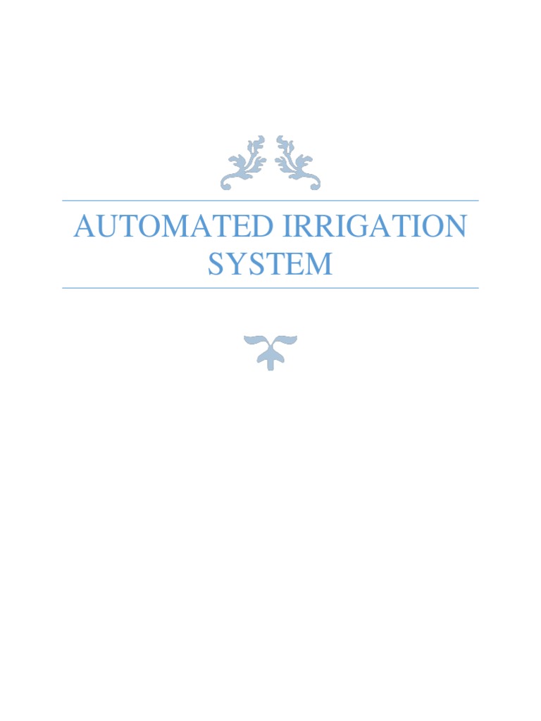 Automated - Irrigation System PDF | PDF | Arduino | Automation