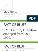 Fact or Bluff