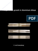 Fatigue gowth in aluminium alloys