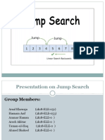 Presentation On Jump Search