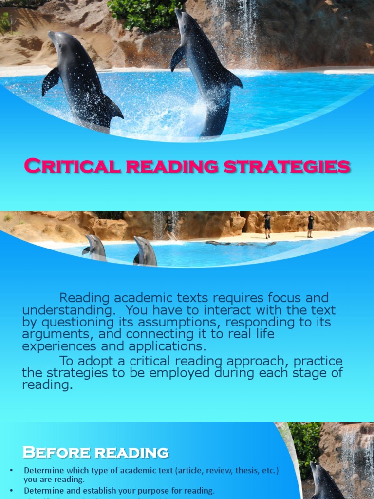 Critical Reading Strategies | PDF | World Wide Web | Internet & Web