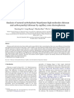 Analysis of Natural Carbohydrate Biopolymer-High Molecular Chitosan by CZE 2005