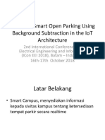 Design of Smart Open Parking Using Background Subtraction
