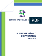 Plan Estrategico Institucional Del SNS