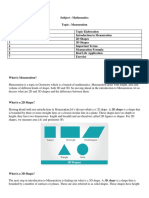 Mensuration Elaboration