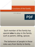 Roles and Functions of The Family