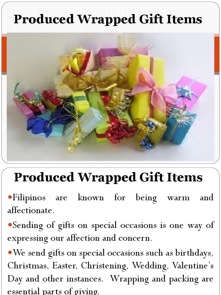 Produced Wrapped Gift Items | PDF | Nature