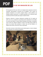 2 de Agosto de 1810 Masacre de Los Patriotasff