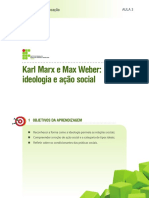 Aula 3 - Karl Marx e Max Weber - Ideologia e Ação Social PDF