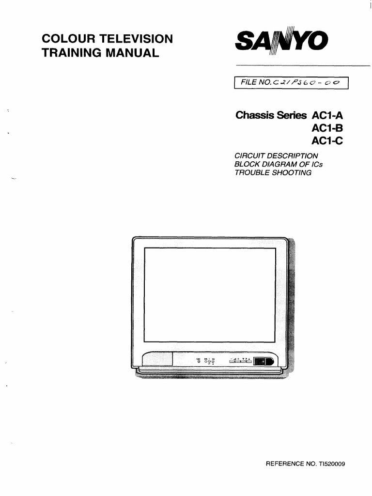 Sanyo TV PDF Power Supply Information And Communications Technology